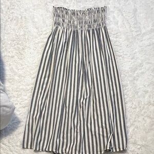 Striped Black and White Women's Skirt